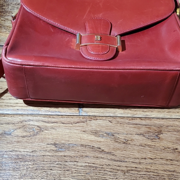 Vintage BALLY Red Handbag - Picture 5 of 10